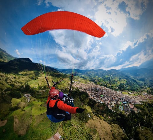 parapente Jardin
